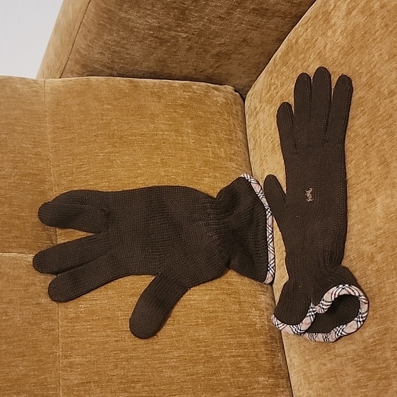 Brown vintage burberry gloves - Picture 1 of 7